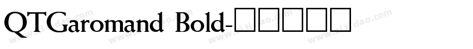 QTGaromand Bold字体转换